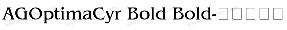 AGOptimaCyr Bold Bold字体转换